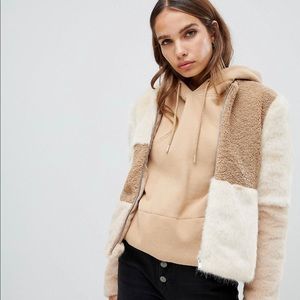 ASOS faux fur coat worn once